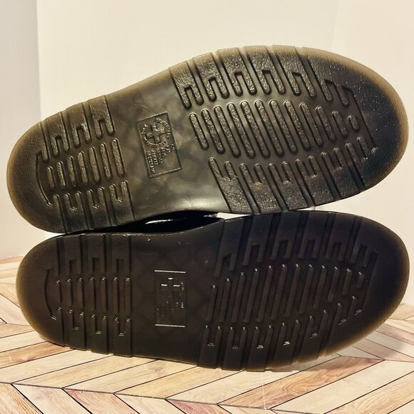 Dr Martens Jorge II Brando Black Leather M 6 W 7 Slingback Mules Buckle Preppy - Picture 8 of 8